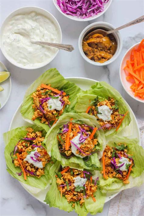 indian-style-tofu-lettuce-wraps-easy image