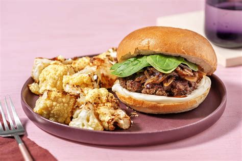 caramelized-onion-burgers-recipe-hellofresh image