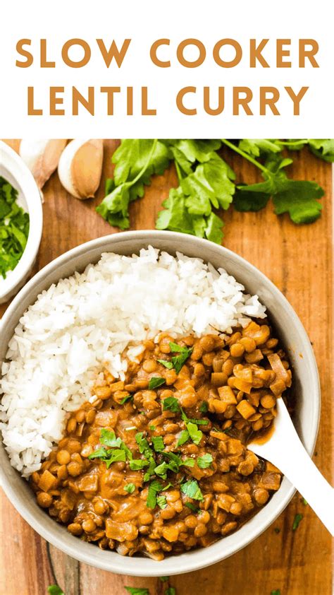 easy-slow-cooker-lentil-curry-gluten-free-vegan image
