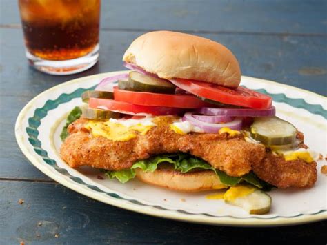 breaded-pork-tenderloin-sandwich-recipe-food-network image