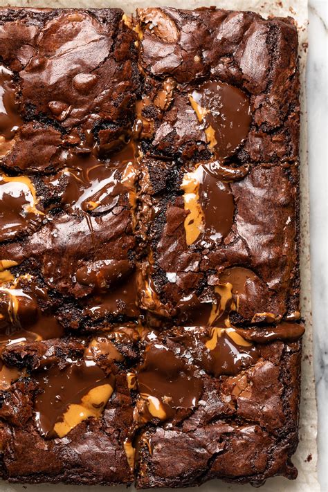 peanut-butter-cup-brownies-baker-by-nature image