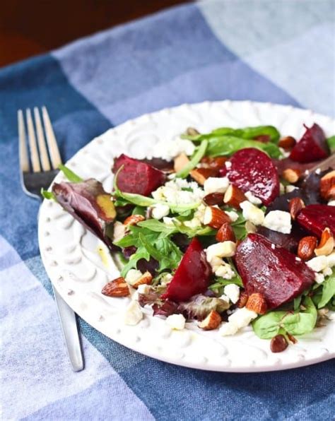 salad-with-beets-and-feta-with-dijon-vinaigrette-rachel image