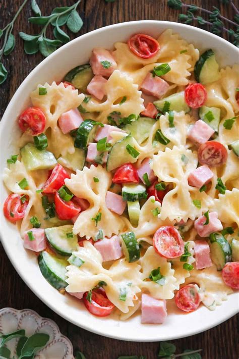 creamy-ham-pasta-salad-julias-album image