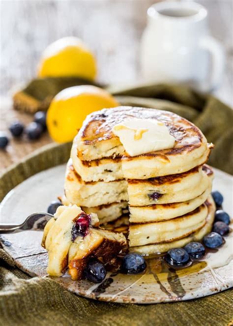 lemon-blueberry-ricotta-pancakes-jo-cooks image