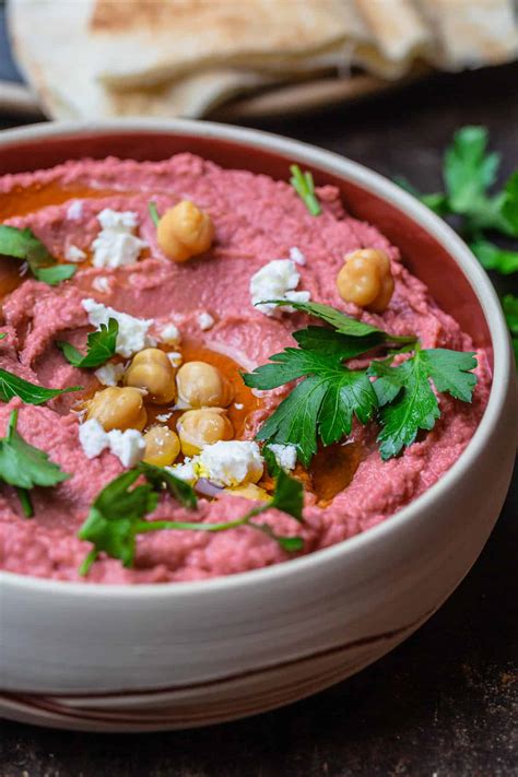 best-beet-hummus-recipe-the-mediterranean-dish image