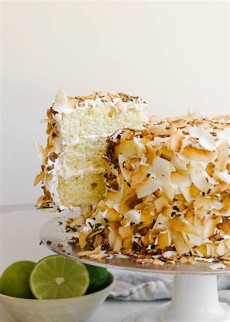 coconut-key-lime-cake-wood-spoon image