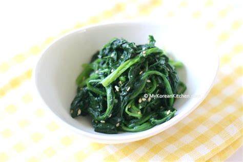simply-seasoned-korean-spinach-salad-my-korean-kitchen image