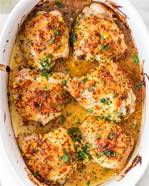 oven-baked-chicken-thighs-jo-cooks image