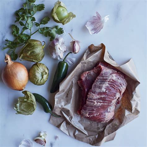 skirt-steak-with-roasted-tomatillo-salsa-food-wine image