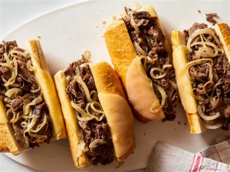 philly-steak-sandwiches-recipe-rachael-ray-food image