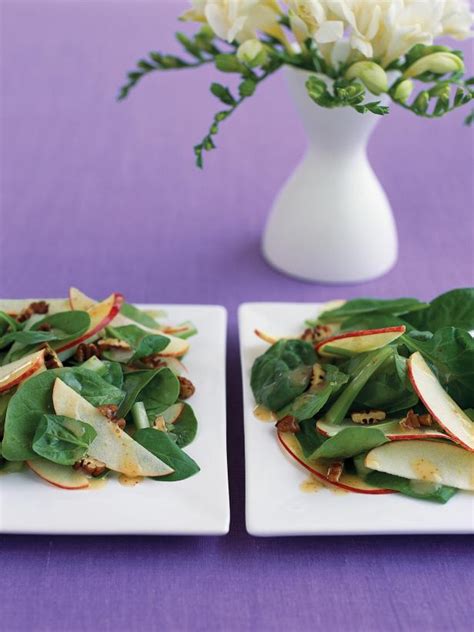 apple-spinach-salad-recipe-food-network image