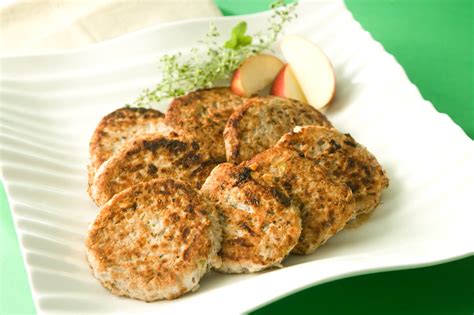 chicken-sausage-patties-with-apples image