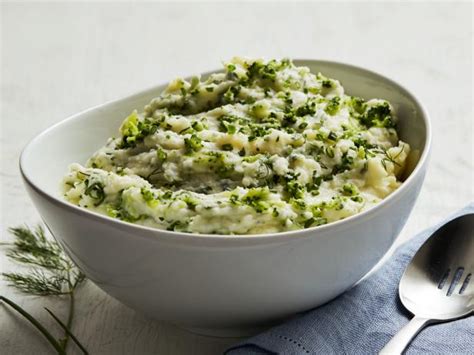 herbed-broccoli-mashed-potatoes-recipe-food-network image
