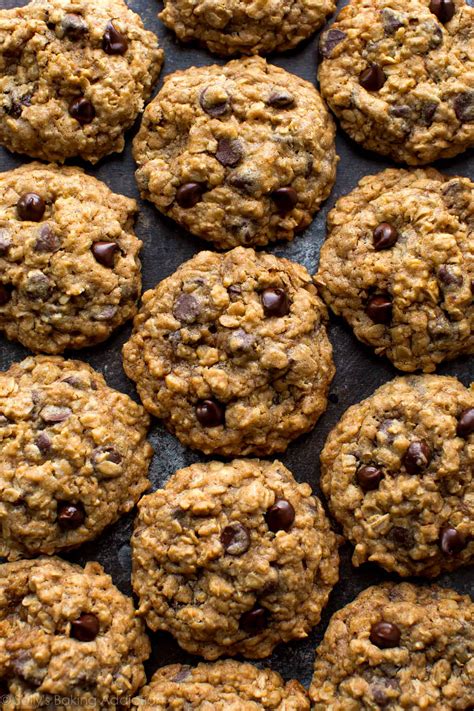 chewy-oatmeal-chocolate-chip-cookies-sallys-baking image