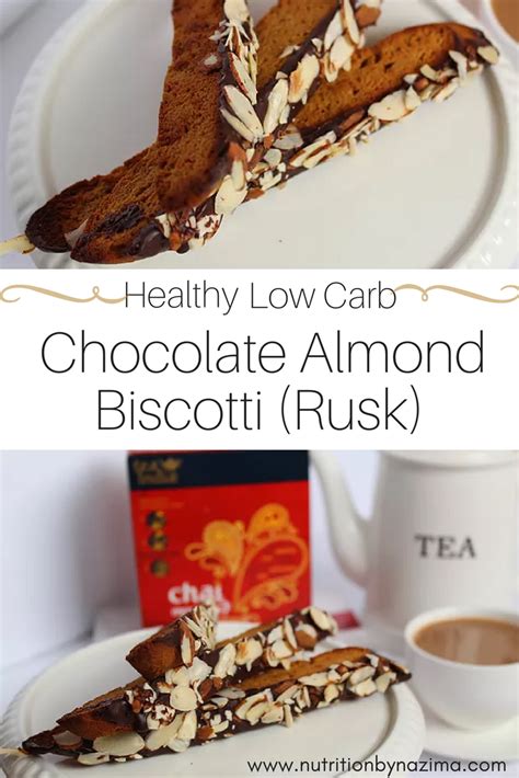 healthy-low-carb-chocolate-almond-biscotti-rusk-the image