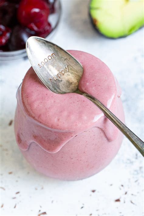 cherry-avocado-smoothie-running-with-spoons image