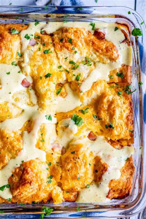 cheesy-egg-breakfast-casserole-with-biscuits-the-food image