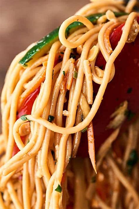 asian-pasta-salad-recipe-no-mayo-light-healthy-ish image