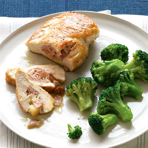 ham-and-sage-stuffed-chicken-with-broccoli-martha image