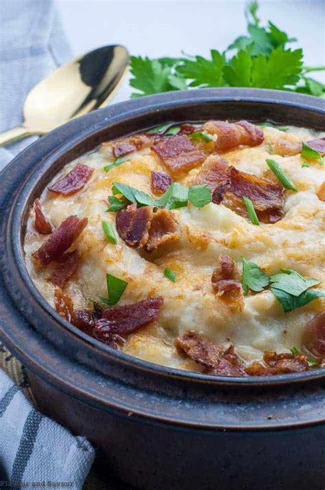 instant-pot-mashed-cauliflower-with-bacon-and-cheese image