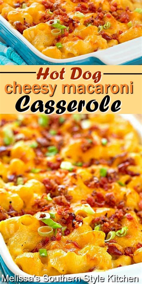 hot-dog-cheesy-macaroni-casserole image