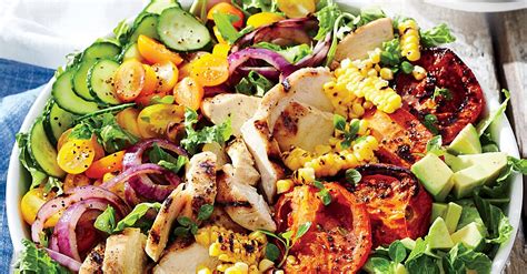 grilled-chicken-and-vegetable-summer-salad image