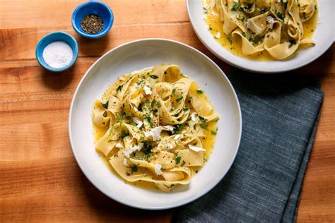 pasta-with-lemon-herbs-and-ricotta-salata-nyt image
