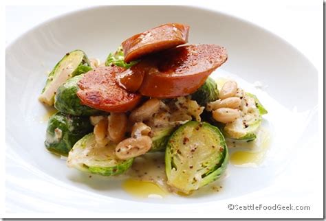 kielbasa-with-brussels-sprouts-in-mustard-cream-sauce image