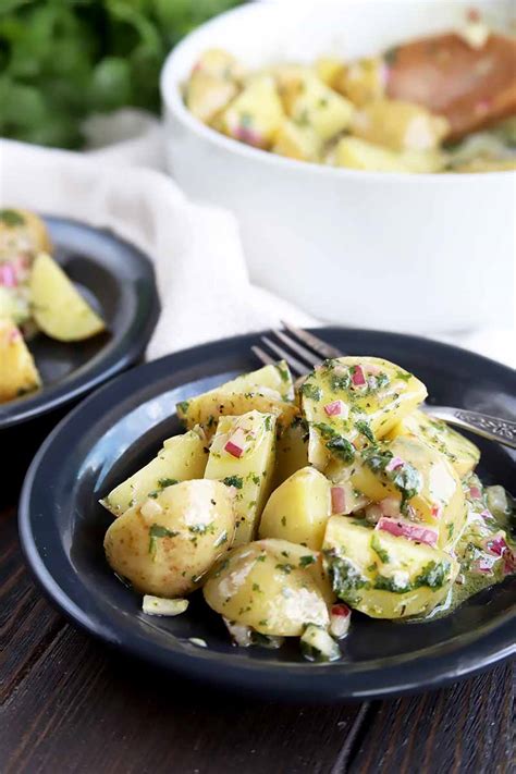 warm-oil-and-vinegar-potato-salad-recipe-foodal image