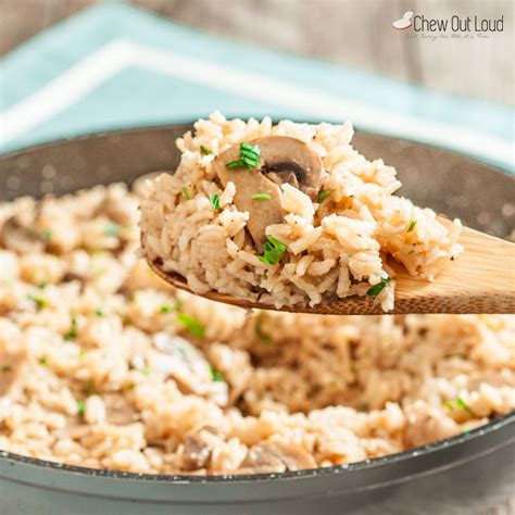 easy-rice-pilaf-with-mushrooms-chew-out-loud image