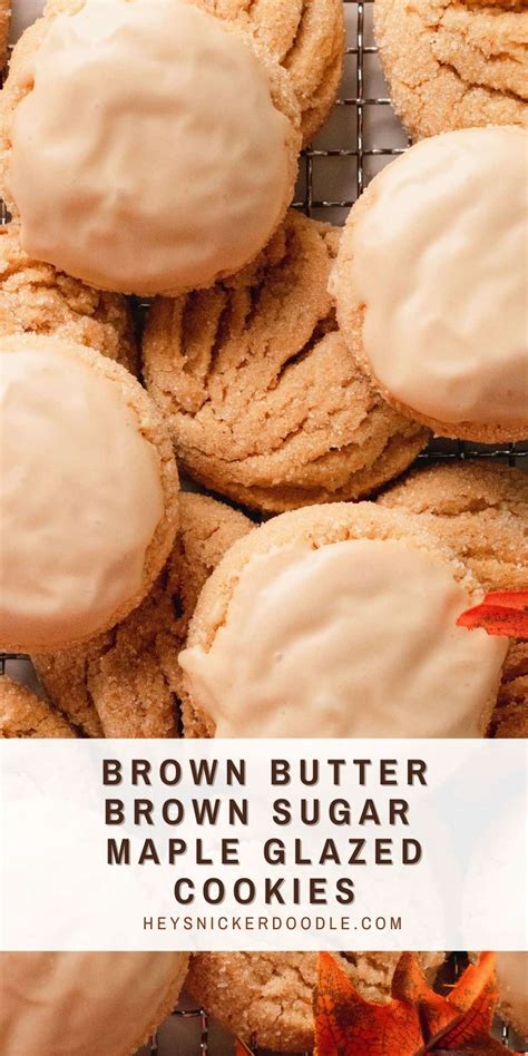brown-butter-brown-sugar-maple-glazed-cookies-hey image