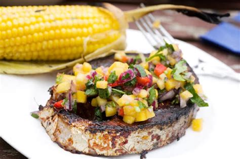 grilled-tuna-steaks-with-mango-salsa image