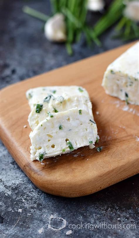 roasted-garlic-goat-cheese-and-chives-compound-butter image