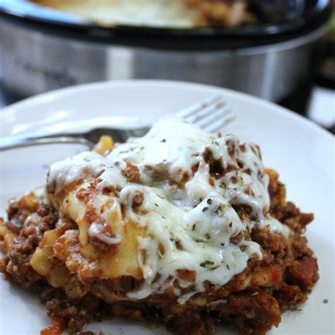 lazy-day-crockpot-ravioli-lasagna image