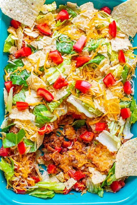 easy-layered-taco-salad-with-ground-beef-averie-cooks image