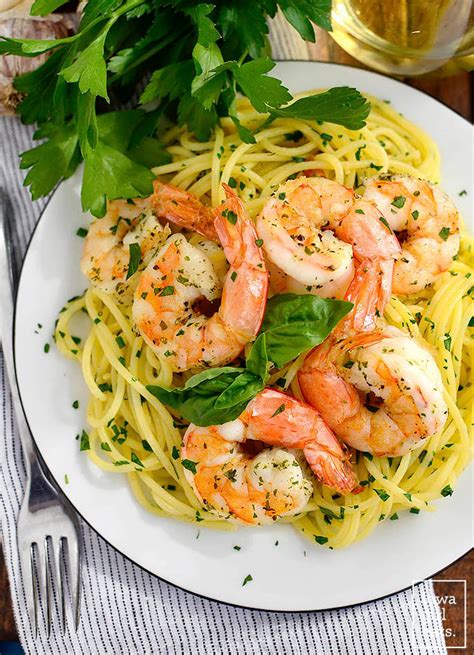 garlic-herb-pasta-with-easy-roasted-shrimp-iowa-girl-eats image