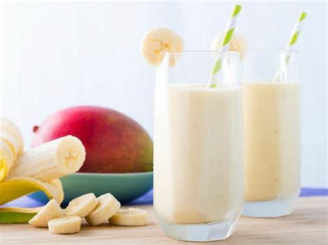 banana-mango-smoothies-recipe-food-network image