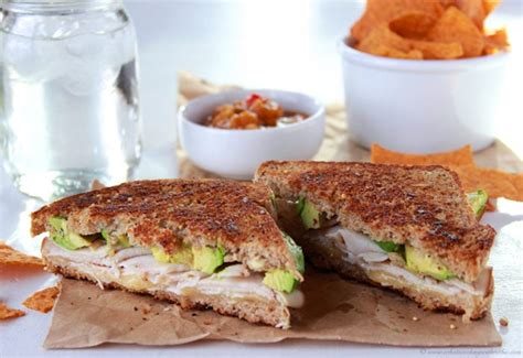 turkey-avocado-and-havarti-grilled-cheese-cooking image