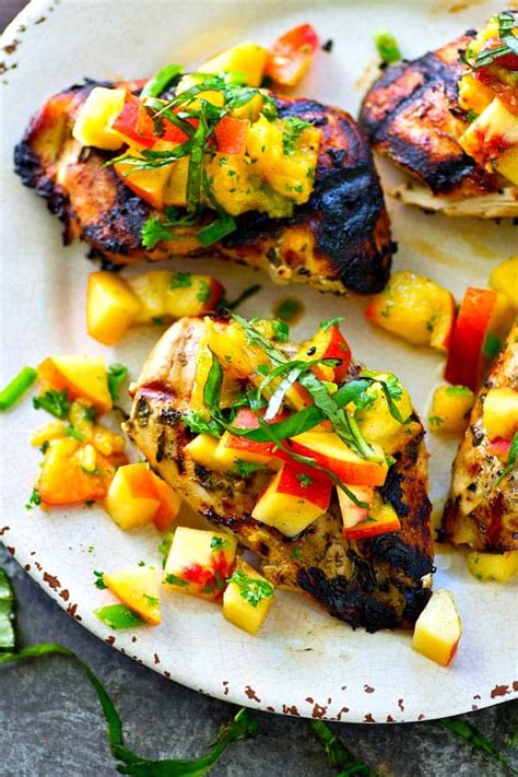 basil-grilled-chicken-with-peach-salsa-whole-and image