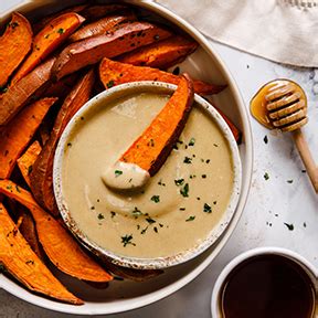 sweet-potato-wedges-with-creamy-honey-mustard image