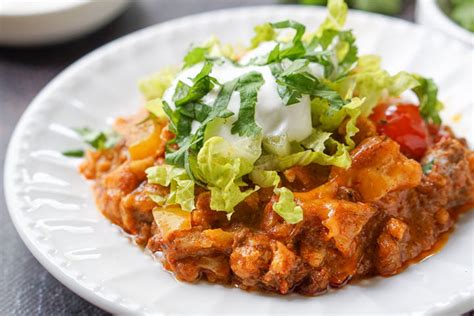 keto-taco-ground-beef-casserole-in-the-slow-cooker image