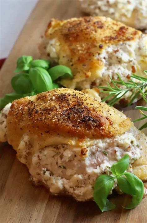 easy-cheesy-herb-stuffed-chicken-breasts-grits-and image