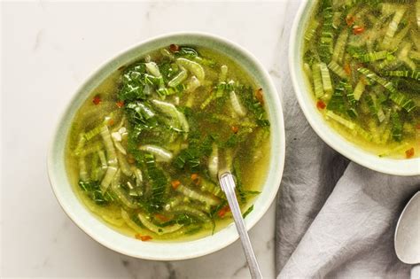 bok-choy-chicken-soup-recipe-the-spruce-eats image