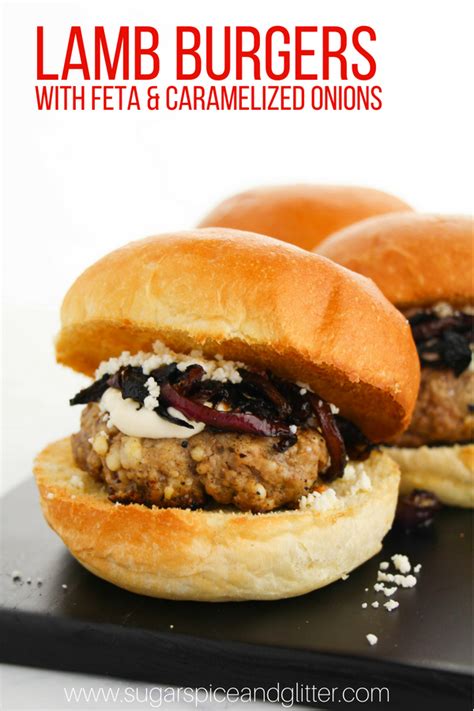 lamb-burger-with-caramelized-onions-and-feta-sugar image