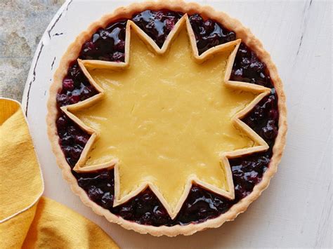 lemon-blueberry-sunshine-tart-recipe-food-network image