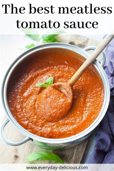 the-best-vegetarian-spaghetti-sauce-meatless-tomato image