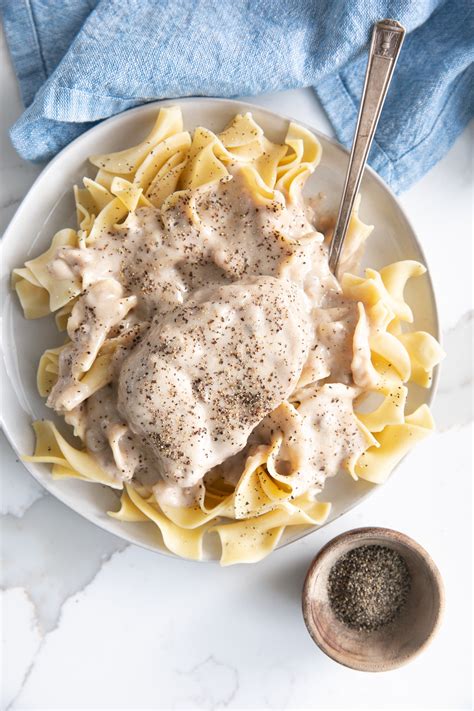 cream-of-mushroom-pork-chops-dads-recipe-the-forked-spoon image