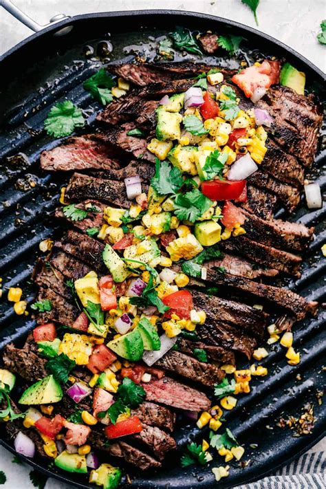 grilled-garlic-herb-flank-steak-with-avocado image