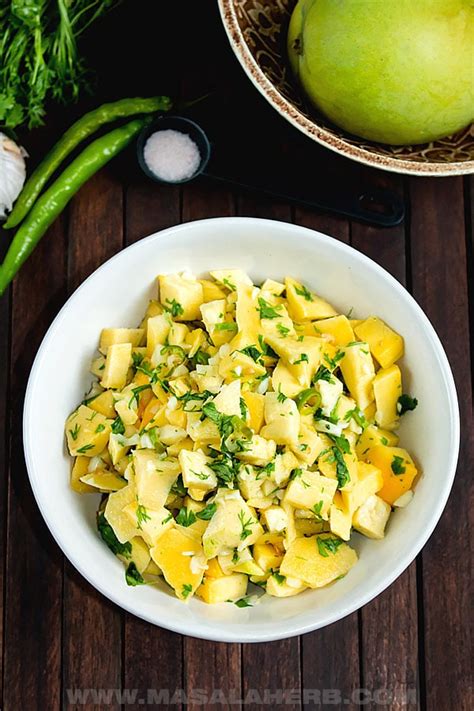 trinidad-mango-chow-recipe-vegan-masalaherbcom image