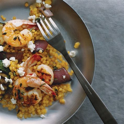 grilled-shrimp-and-vegetables-with-pearl-couscous image